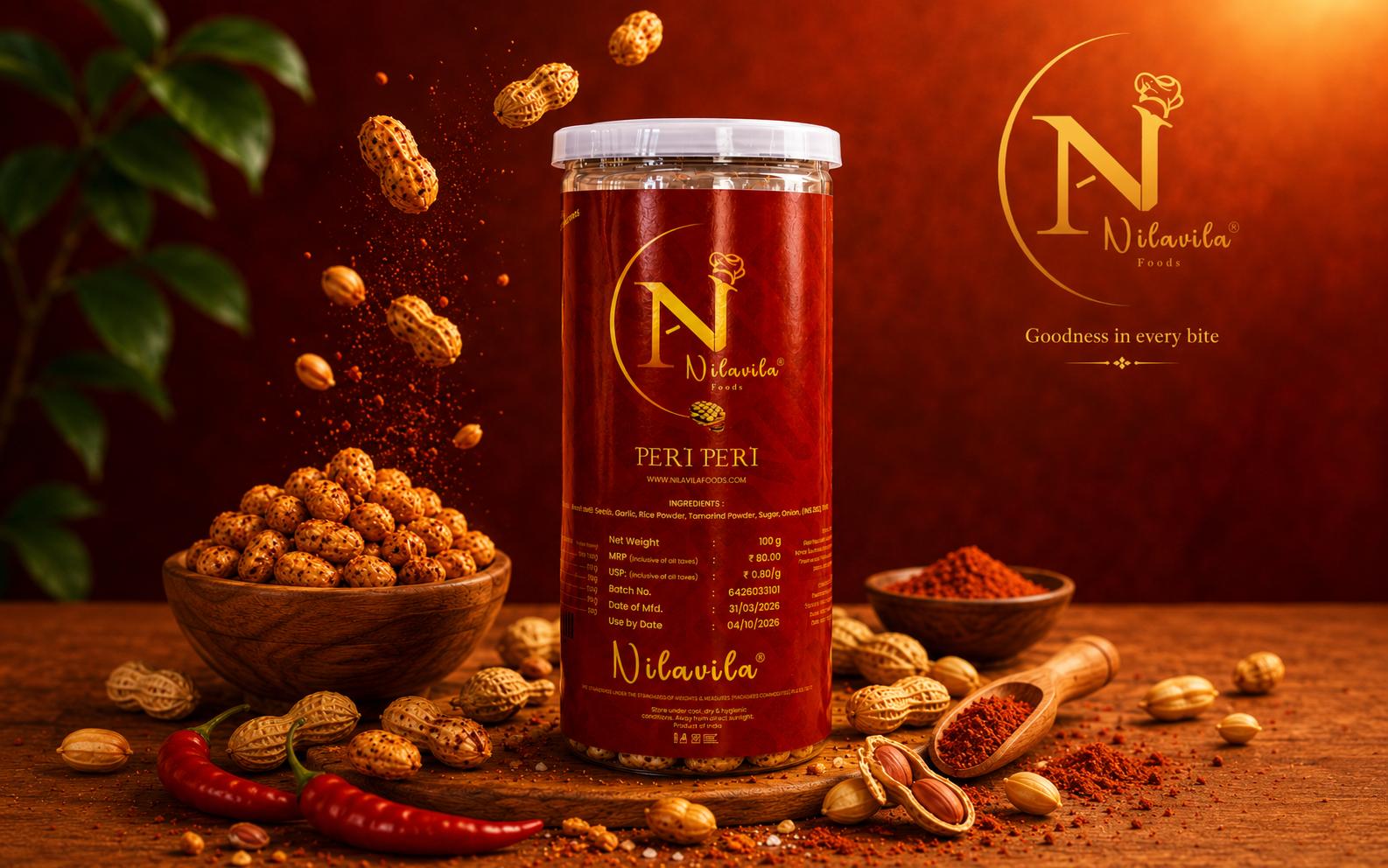 Nilavila Gourmet Peri Peri Peanuts